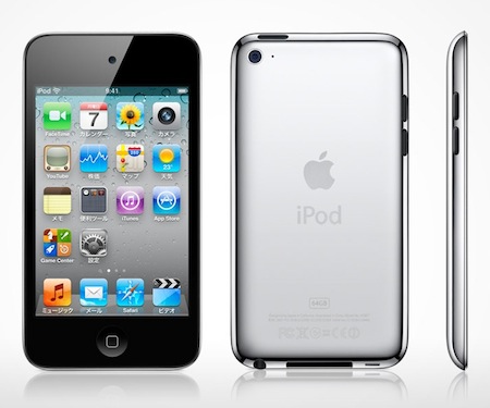 第4世代iPod touchが登場。両面にカメラが搭載され、マイクもイン。価格は20,900円から。